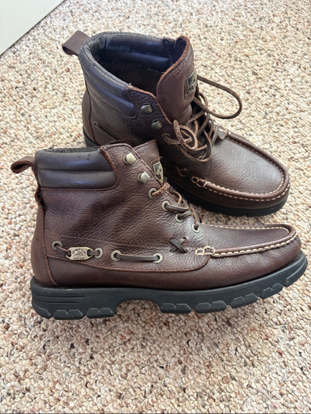 Polo by Ralph Lauren Men's Brown Leather Chukka Boots